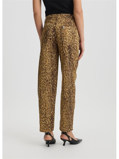 Pantaloni con stampa animalier Liu Jo | WA5447T1816.M9550